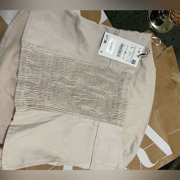 ZARA… strapless top with glitter effect fabric - Picture 8 of 8